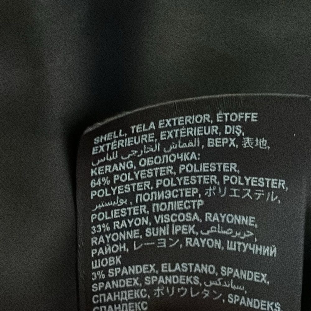 bebe Black Tailored Coat Jacket Button Front Line… - image 7